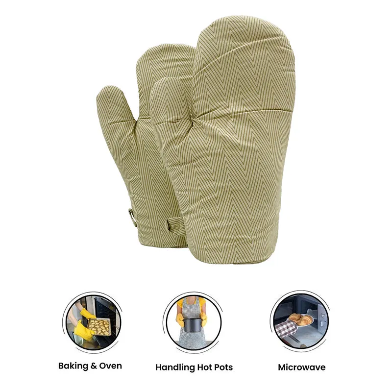 Swayam Keras Kitchen Gloves (Beige) - Set Of Two media 3