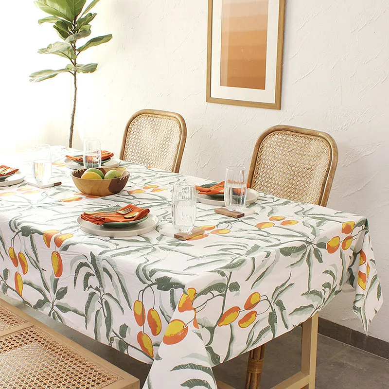 Orchard Cotton Table Cover - Orange media 1