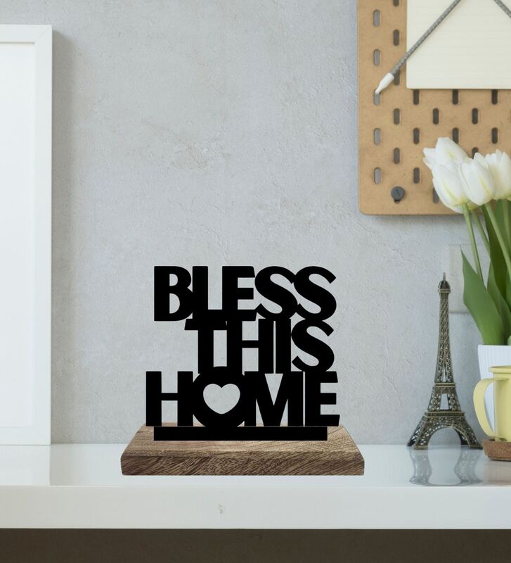 Home Blessing Harmony Typography Showpiece - Set Of Two media 3