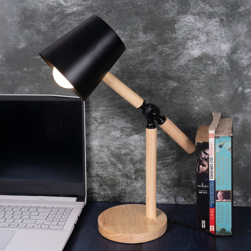 AarviDecor Jensen Decorative Fabric Table Lamp - Black
