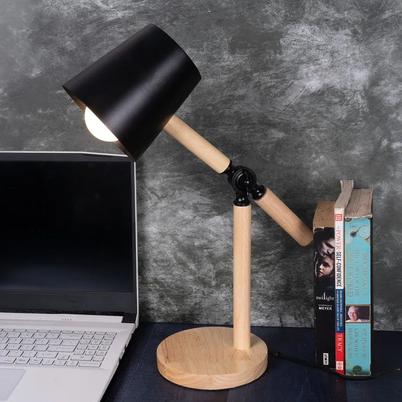 AarviDecor Jensen Decorative Fabric Table Lamp - Black media 1