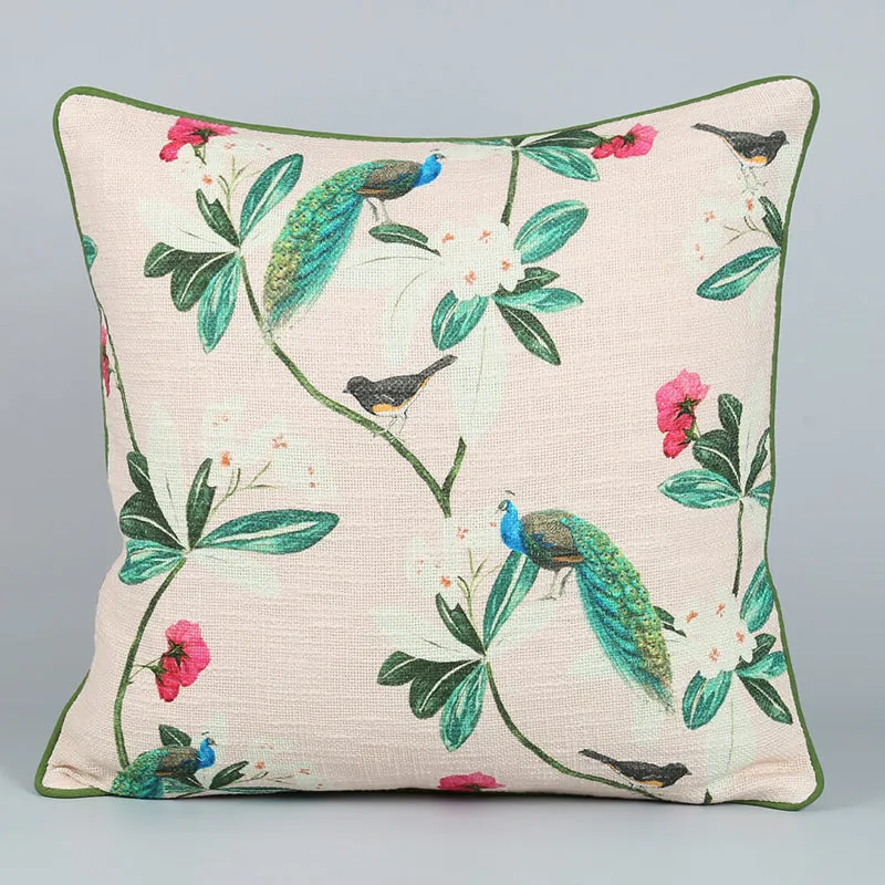 India Circus Regal Myrtle Printed Cotton Cushion Cover - Set Of Two media 3
