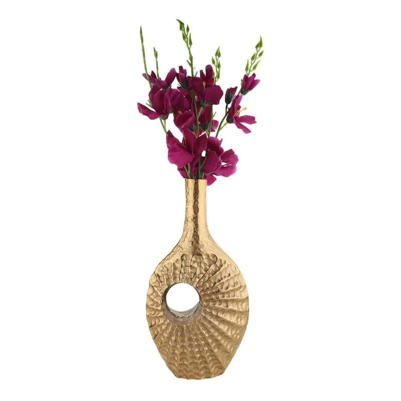Web Wrap Decorative Vase - Gold media 3