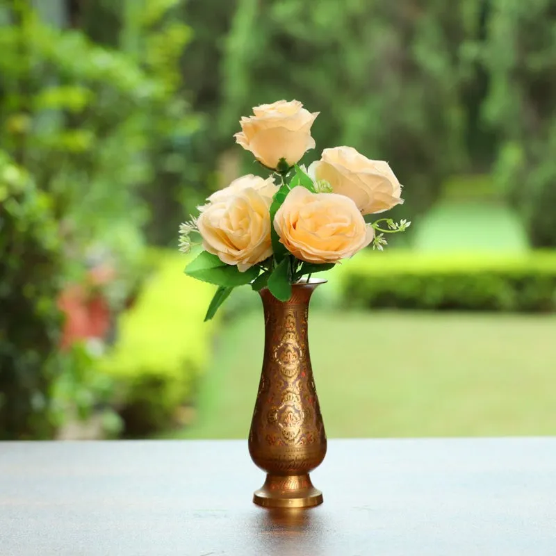 Fiora Artificial Rose (Champagne) Set of Two media 1