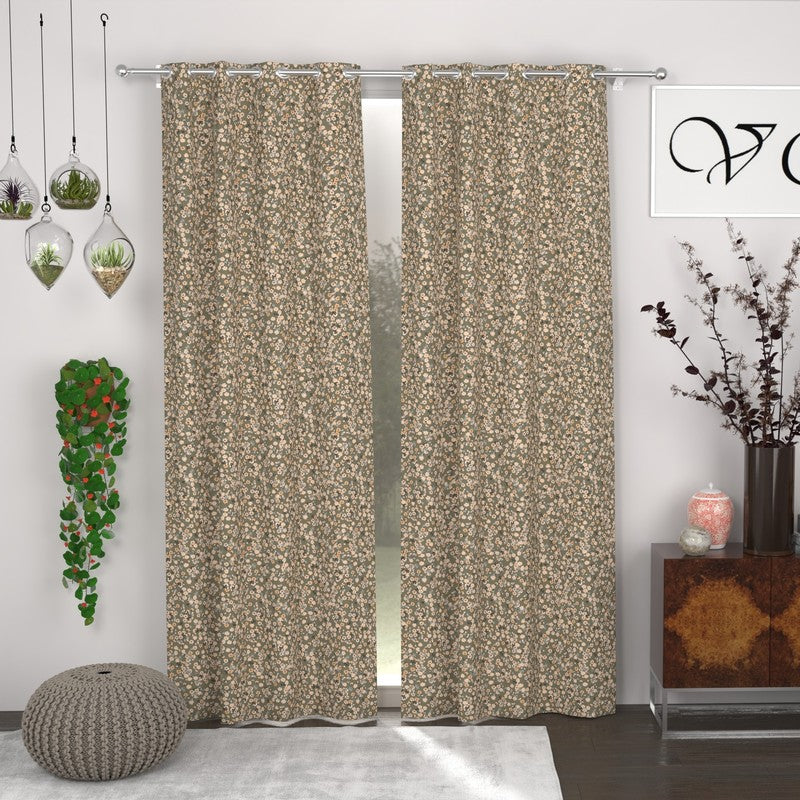 Earthen Bloom Curtains - Set of Two