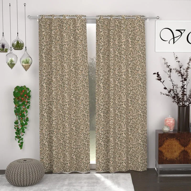 Earthen Bloom Curtains - Set of Two media 1