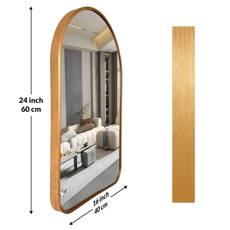 Clarion Arch Wall Mirror With Aluminium Frame - Gold media 9