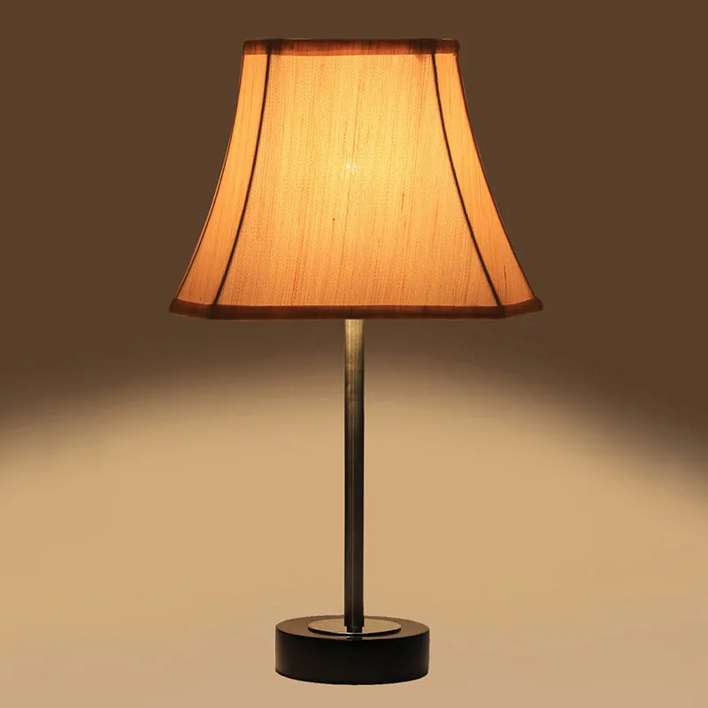 Ceylon Rodin Wooden Table Lamp - OffWhite,Silver,Black media 6