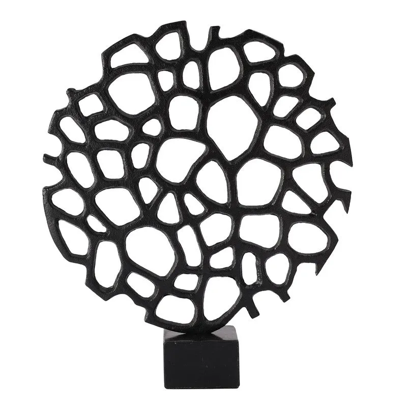 Honeycomb Halo Aluminium Showpiece - Black media 3