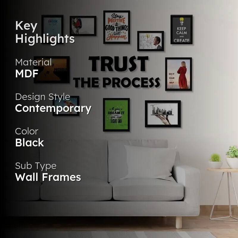 Trust the Process Photo Frame Collage - Set Of Ten media 2