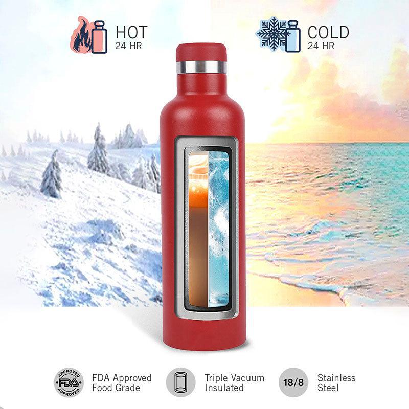 Nautica Vitae Pulse Leakproof Insulated Stainless Steel Thermos (Red) - 750 mL media 5