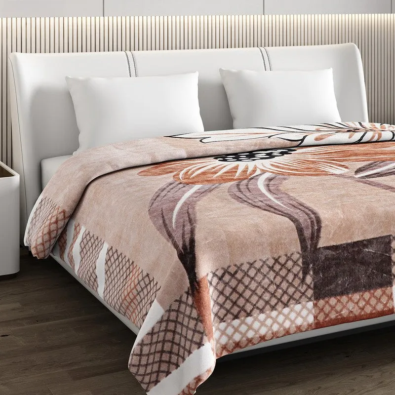 Monte Carlo Crimson Dream Blanket (Brown) - 550 GSM media 4