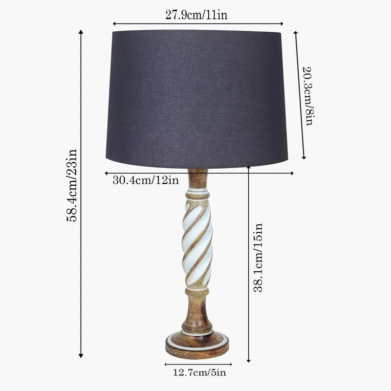 PureGlow Transform Wooden Table Lamp - Black media 6