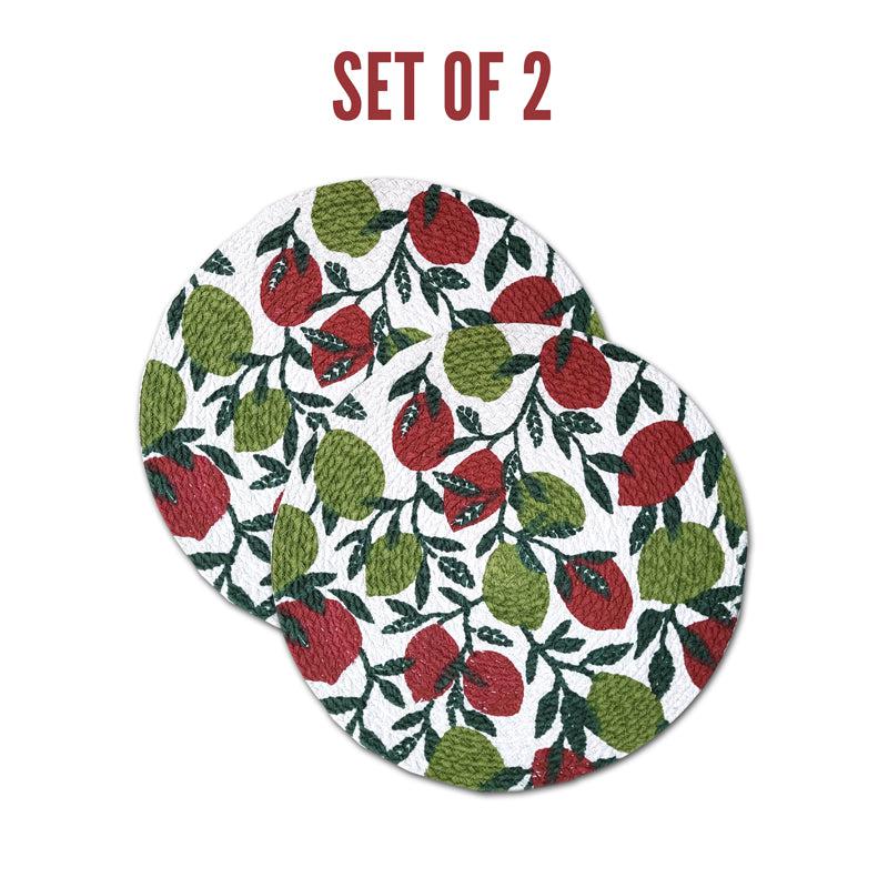 Fruity Farm Placemat - Green & Maroon media 6