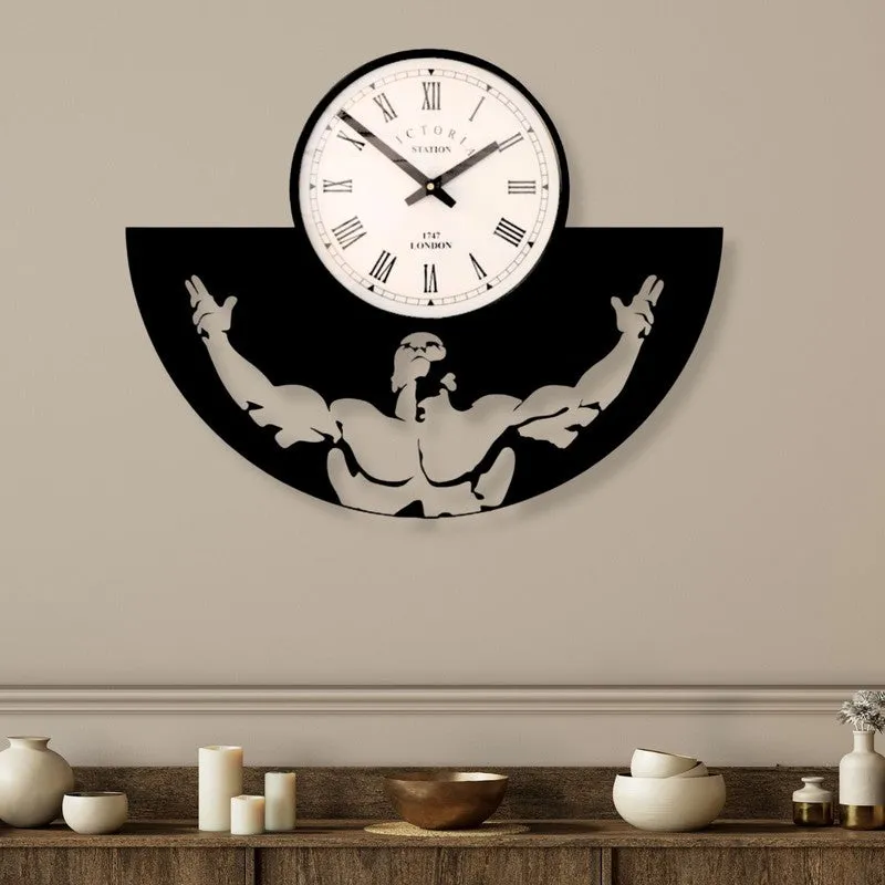 Bold Craft Steel Analog Wall Clock media 1