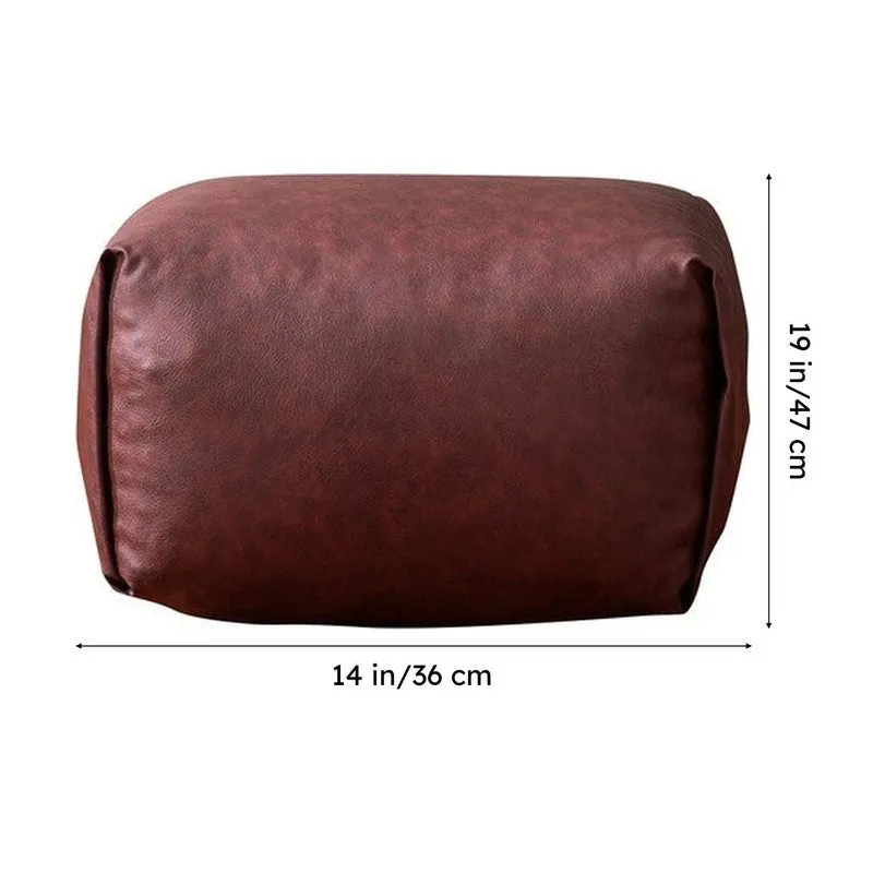 Clean Aesthetic Pouffe (Brown) - Set Of Two media 11