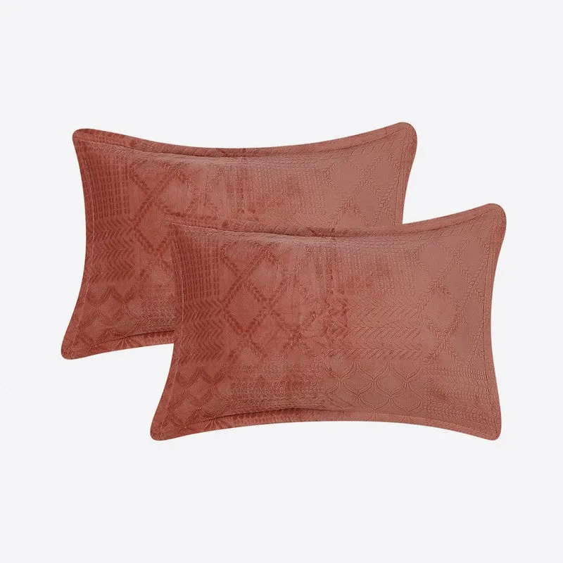 Monte Carlo Color Drift Bedsheet (Orange) - 280 GSM media 4