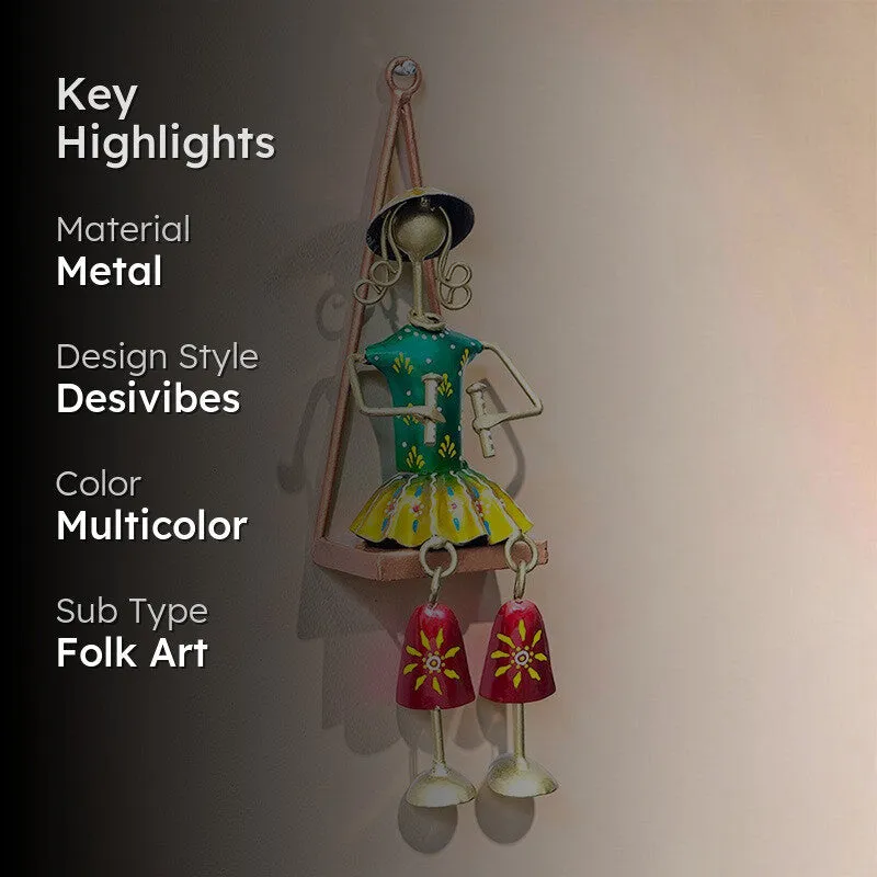 Folk Rhythms Handcrafted Metal Wall Accent media 2