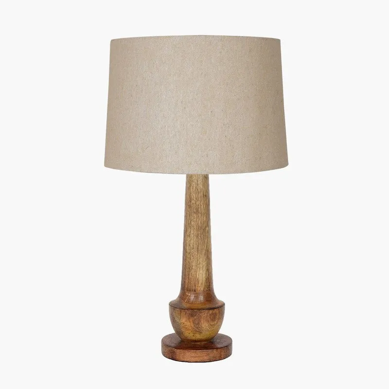 ModoGlow Dynamic Wooden Table Lamp - Beige,Brown media 3