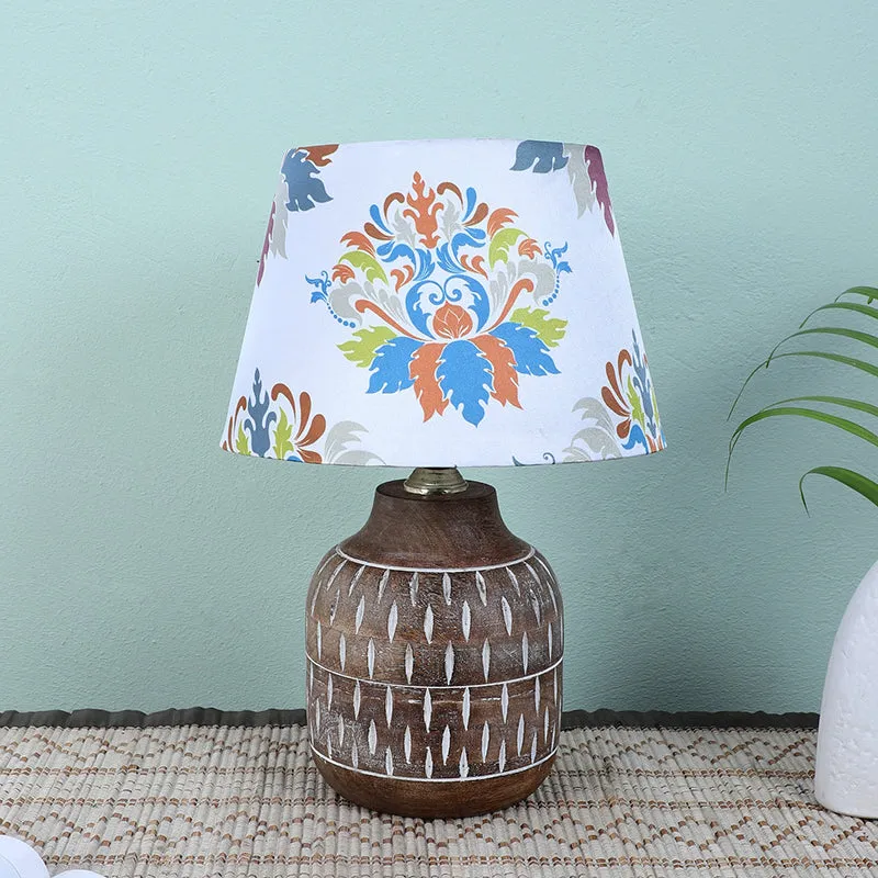 Nordlys Spire Printed Mango Wood Table Lamp - Multicolor media 2