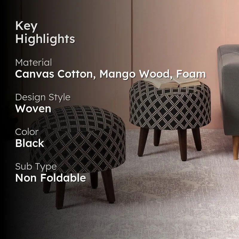 Lazate Cotton Ottoman - Set Of Two media 2