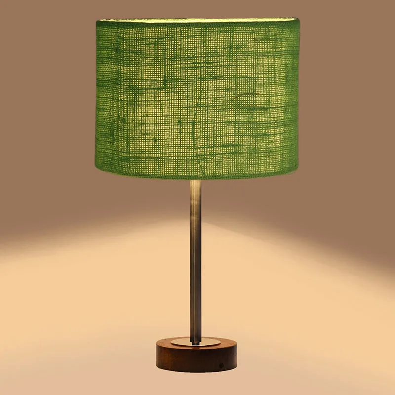 Sienna I Rodin Wooden Table Lamp - Green,Silver,Brown media 6