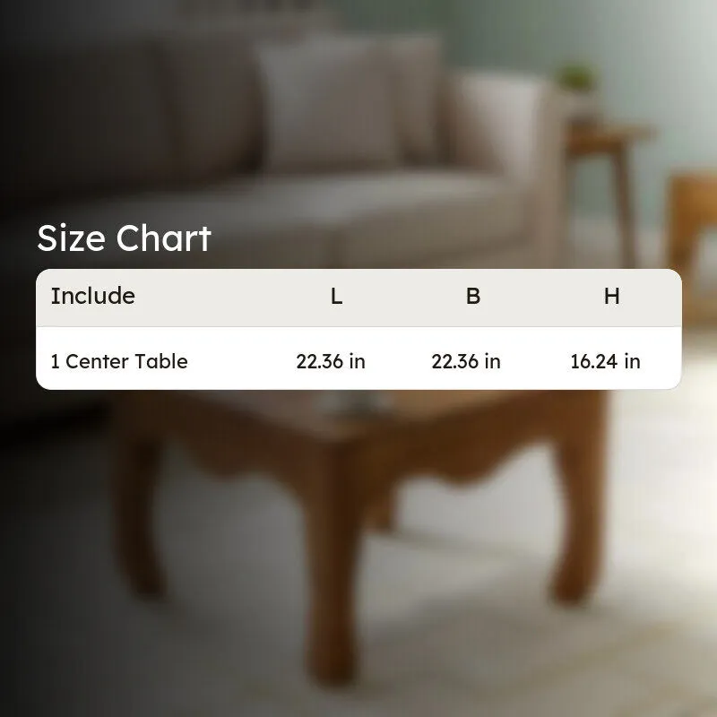 Rervon Sheesham Wooden Center Table - Brown media 10