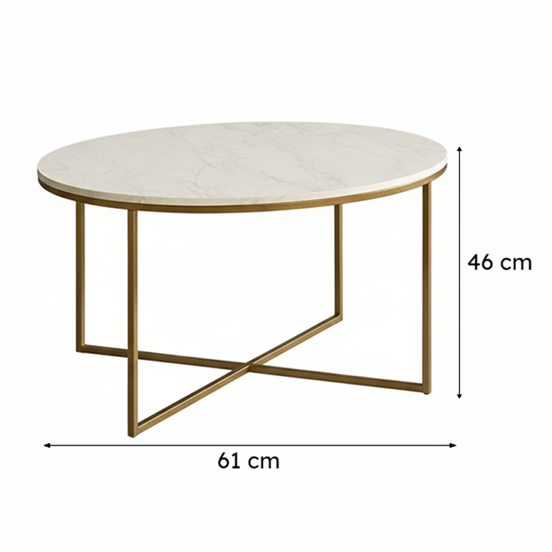 Equinox Form Accent Table with Marble Top media 6