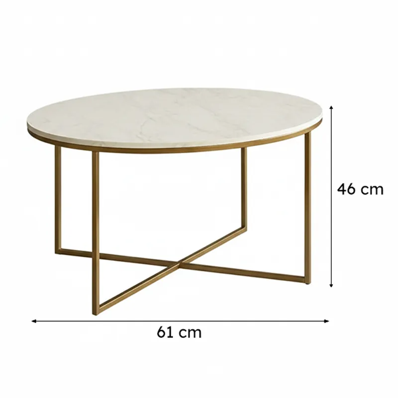 Equinox Form Accent Table with Marble Top media 6