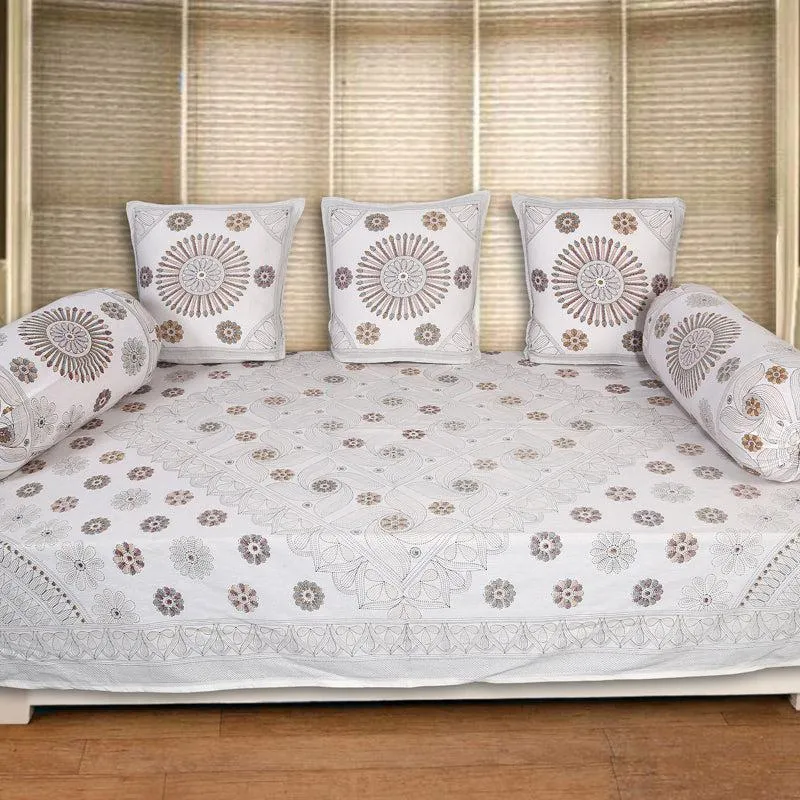 Arunima Diwan Set (Grey) - Six Piece set media 1