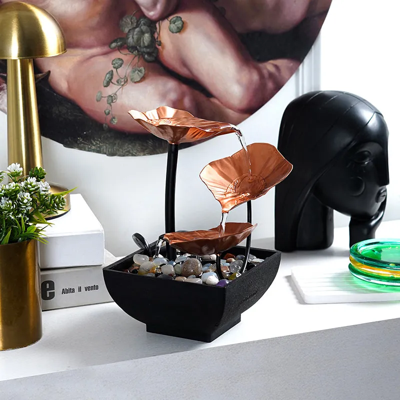 Lily Flow Table Top Fountain - Copper media 6
