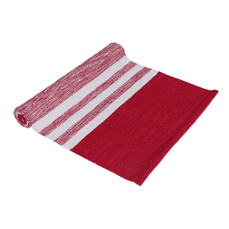 Decoria Cotton Runner Rug - Red media 5