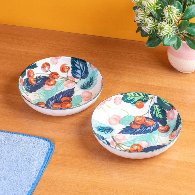 Floral Harmony Serving Bowl(750 mL) - Set Of Two media 1