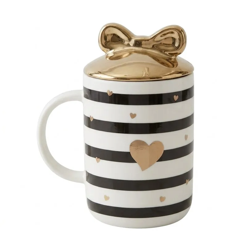Love Ceramic Coffee Mug (350 mL) - Black,White media 5