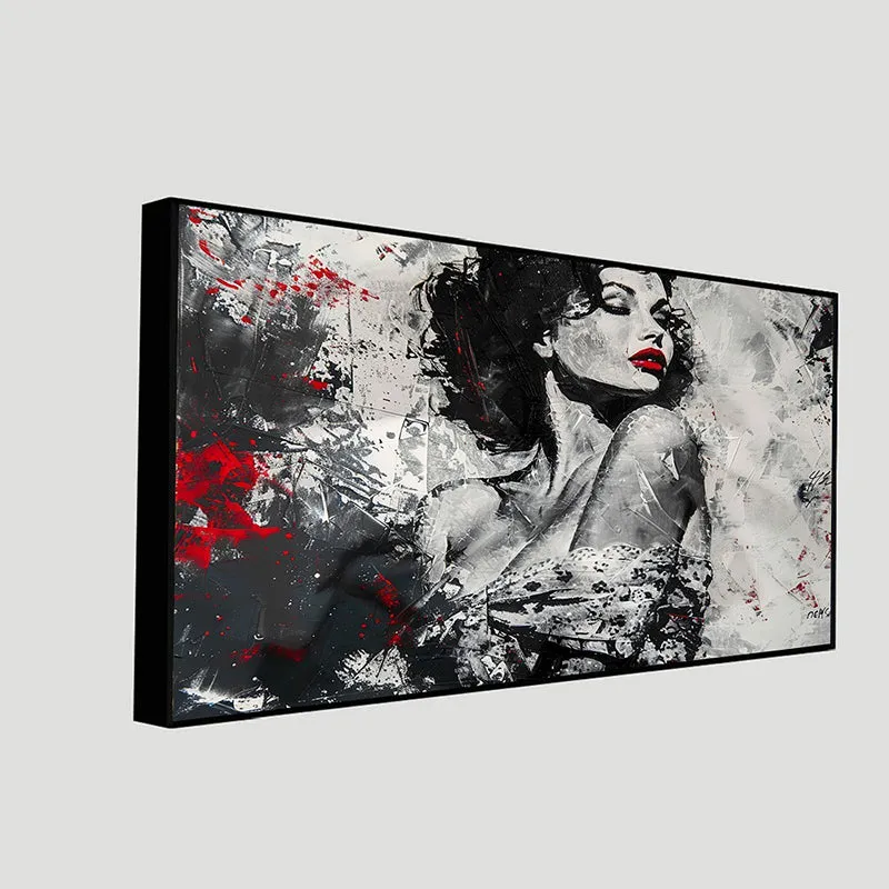 Monochrome Beauty Canvas Wall Painting media 5