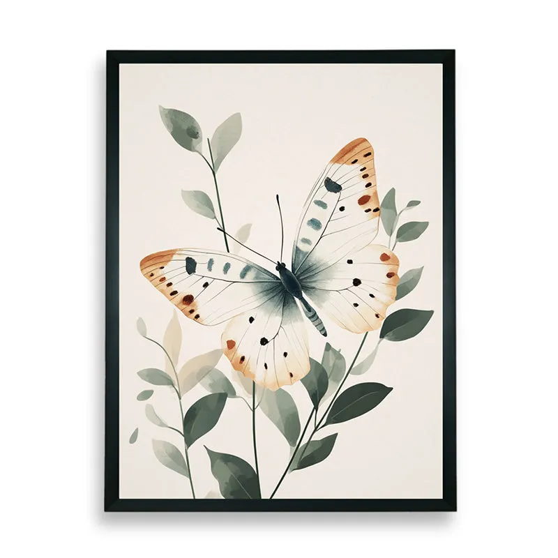 Botanical Butterfly Canvas Wall Art With Resin Frame media 8