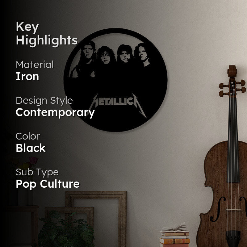 Metallica Black Iron Wall Accent media 2