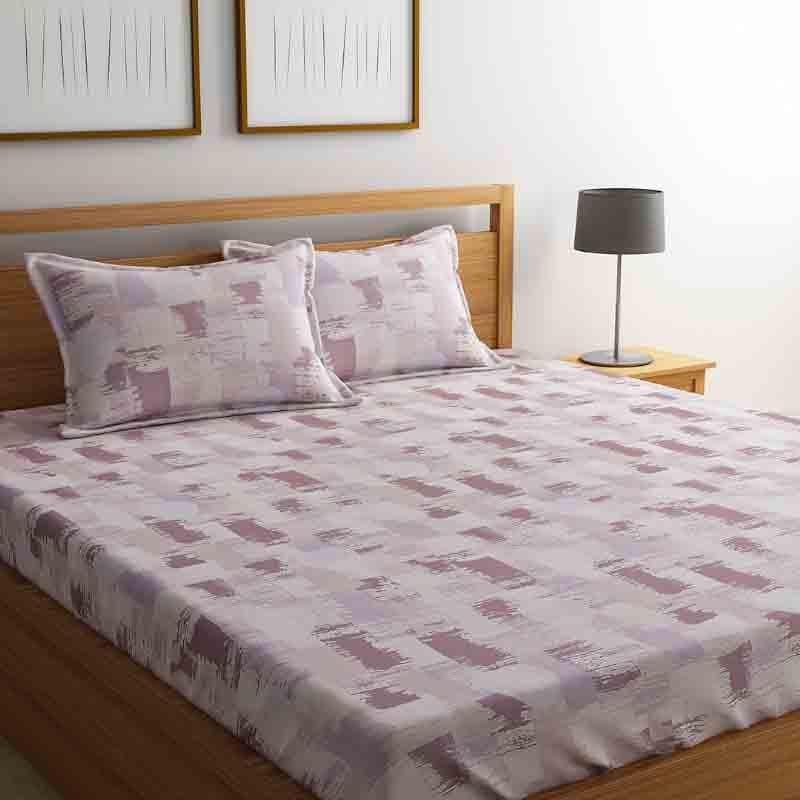 Dry Brush Paint Cotton Bedsheet - 210 TC media 3