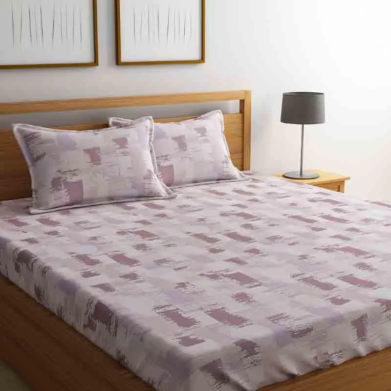 Dry Brush Paint Cotton Bedsheet - 210 TC media 3