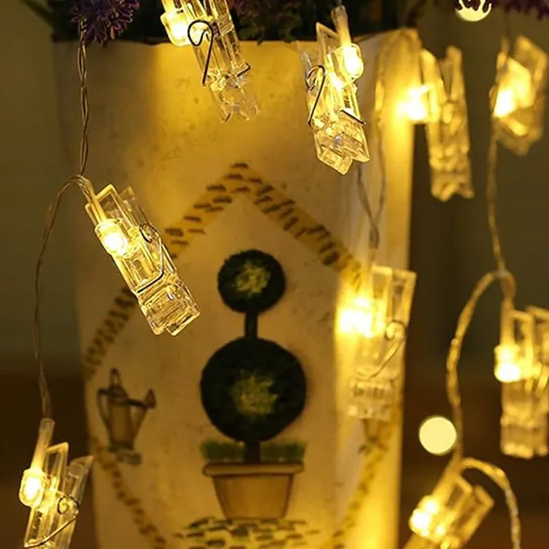 StarryNest Plastic Photo Clip String Lights media 6