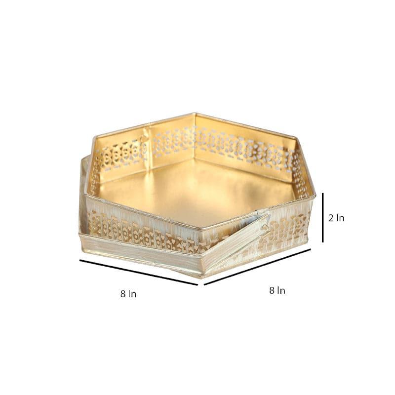 Hexa Tone Metal Iron Storage Basket media 5