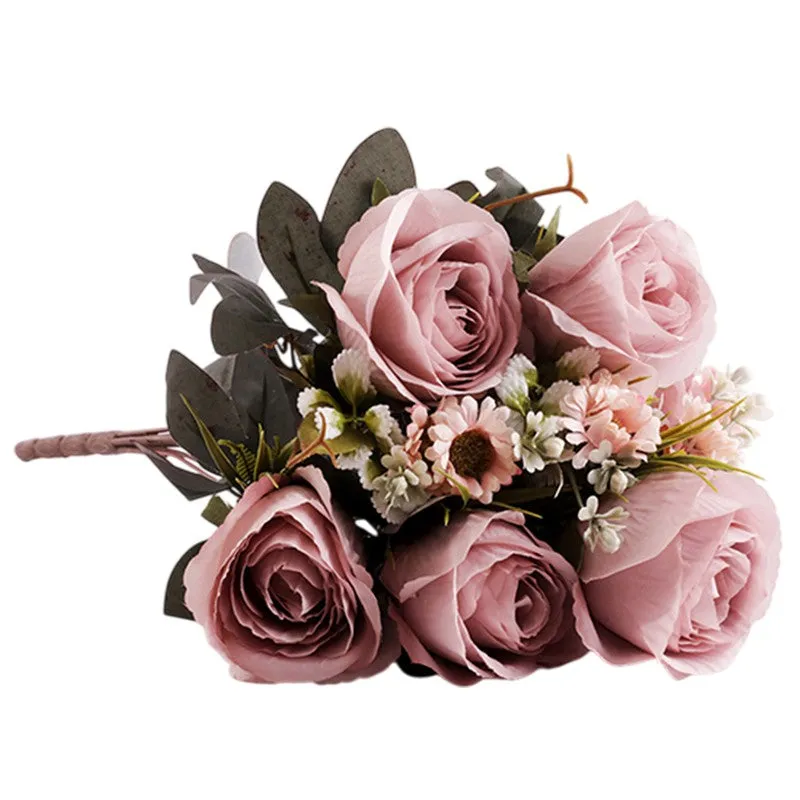 AarviDecor Delicate Rose Silk Artificial Flowers media 7