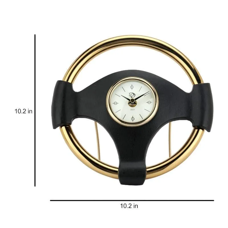 Vintage Steer Table Clock - Gold media 5