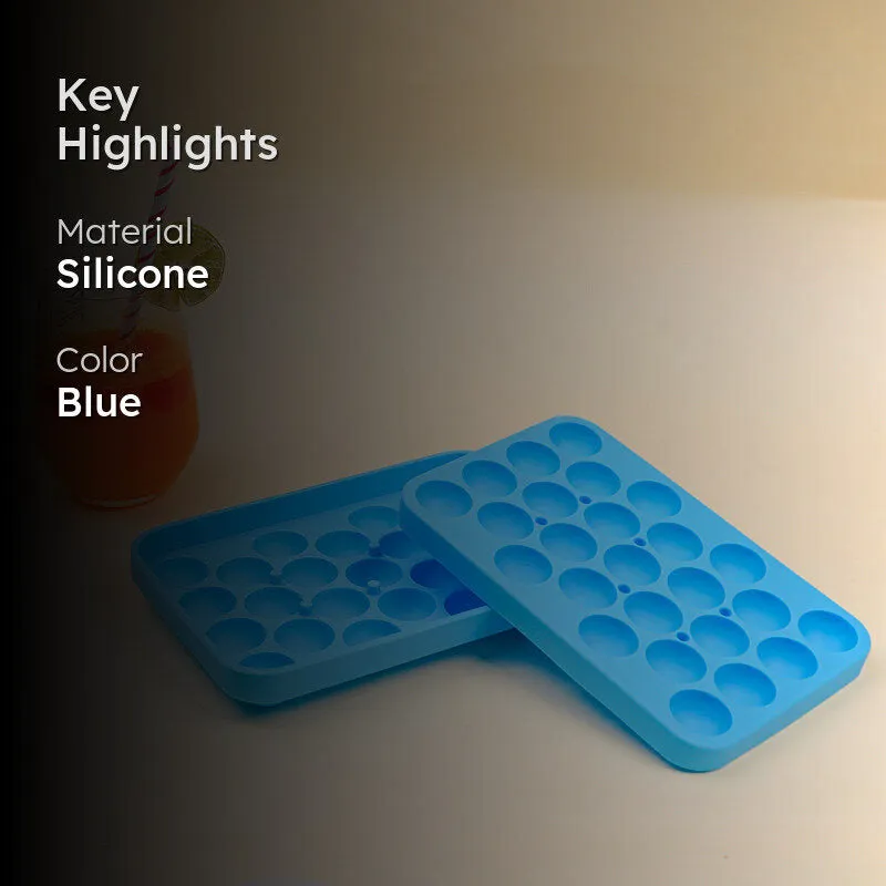 Geometric Silicone 25-Cube Ice Mould - Blue media 2