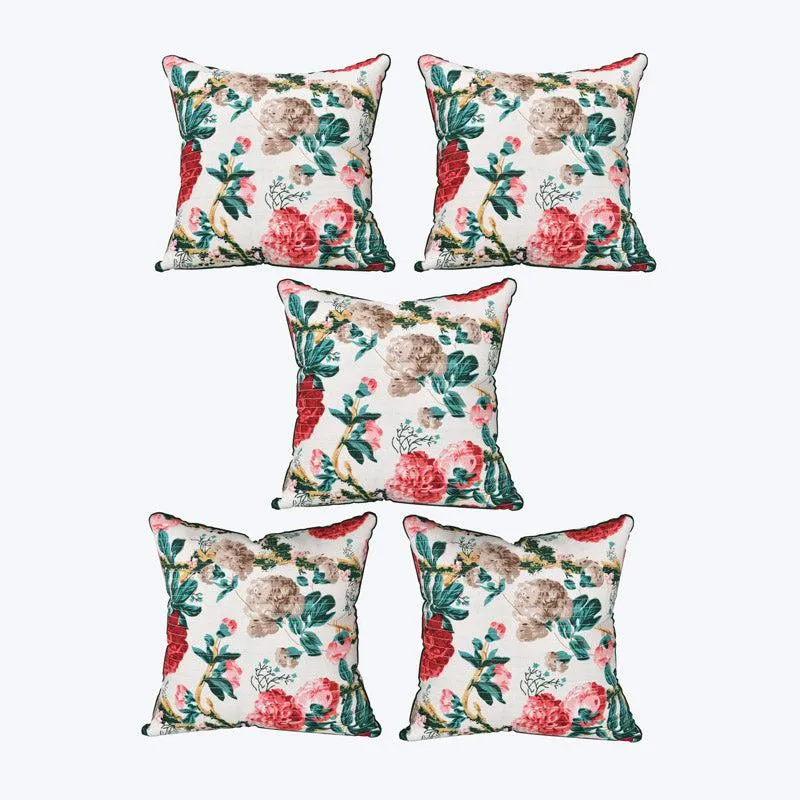 Mansa Floral Cushion Cover - Set Of Five media 5