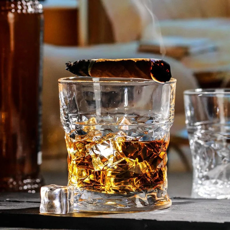 Eclectic Italian Crystal Whiskey Glasses (320 mL Each) - Set Of Two media 3