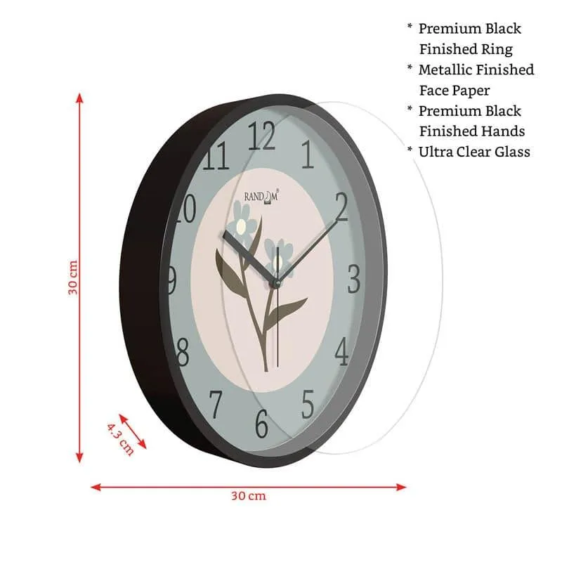 Whimso Floral Wall Clock media 5