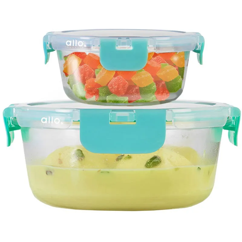 Cravix Leak Proof Glass Lunch Box - Set Of Two media 4