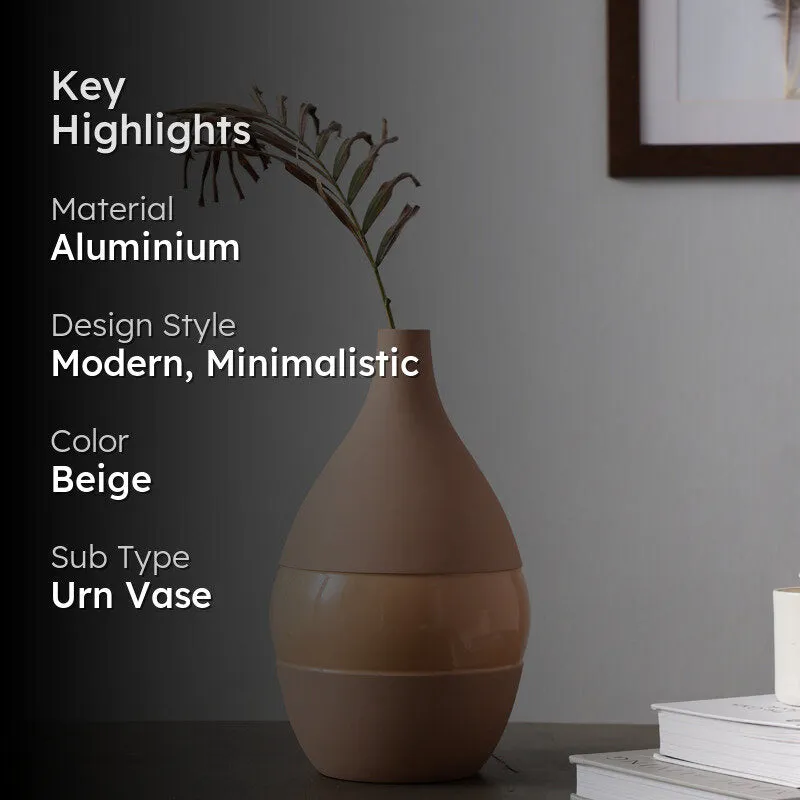 Yato Enamel Vase (Beige) - Large media 2
