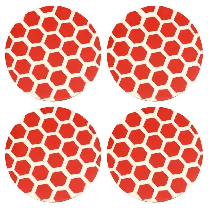 Red Honey Glow Coaster - Set Of Four media 3